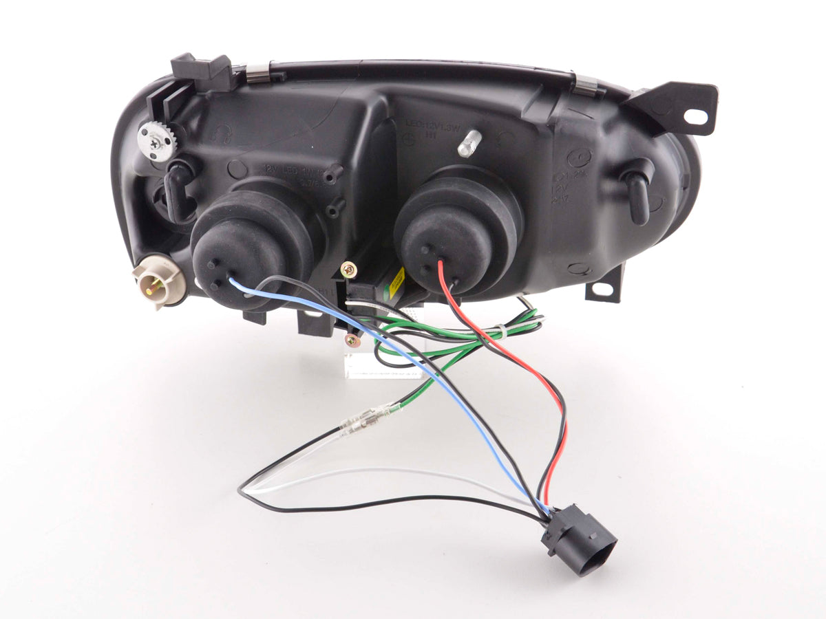 Scheinwerfer Set Daylight LED TFL-Optik VW Golf 3 Typ 1HXO 1EXO 91-97 schwarz Scheinwerfer Set Daylight LED TFL-Optik VW Golf 3 Typ 1HXO 1EXO 91-97 schwarz